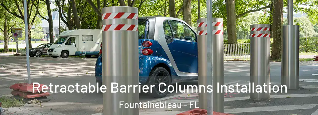  Retractable Barrier Columns Installation Fountainebleau - FL